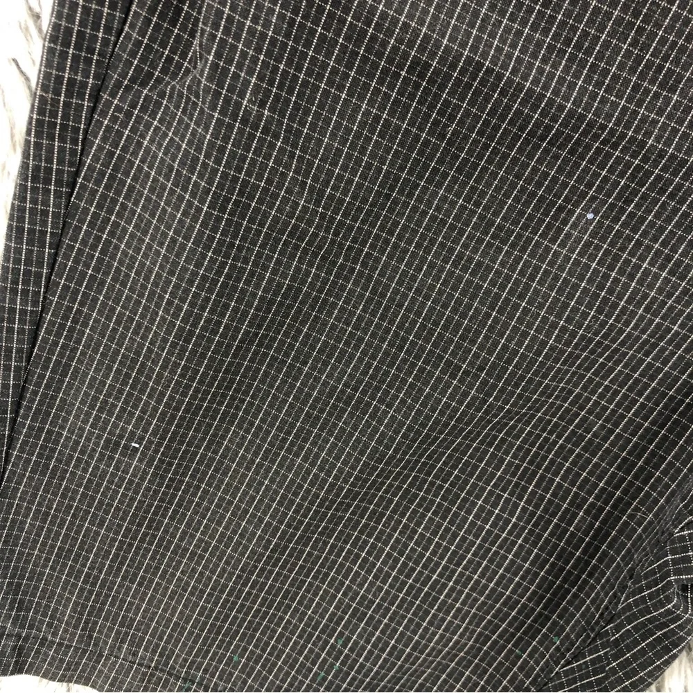 Hurley Shorts Mens Size 30 84 Slim Checkered Plaid Black Logo Chino